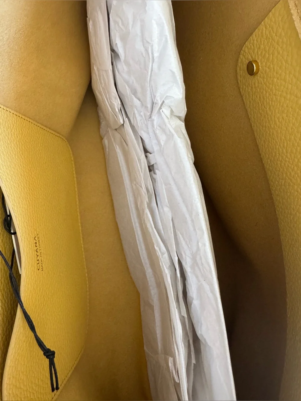 NWT Cuyana Small Easy Zipper Tote in butter